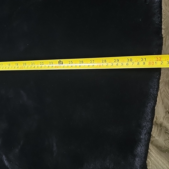 Vintage Moulieres Paris Mouton Dyed Black Processed Lamb Swing Coat XL - Picture 12 of 13